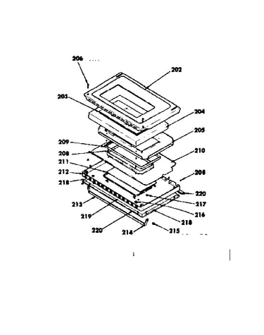 Oven door parts