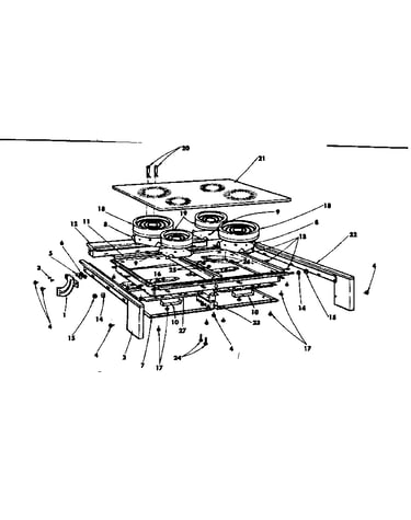 Glass top and housing