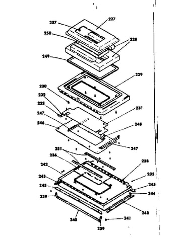 Oven door parts