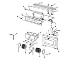 Kenmore 8505447220 blower, light and lens assembly diagram