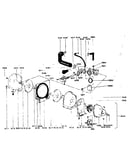 Combustion blower assembly air brake and solenoid