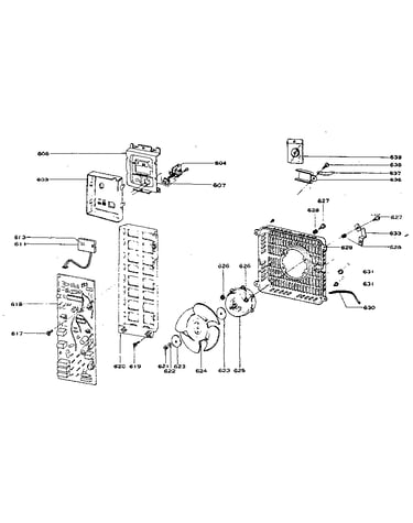 Controller fan motor & operation panel assembly