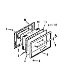 Oven door section