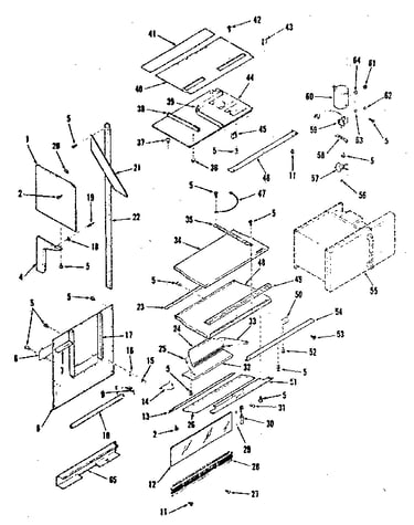 Upper oven pedestal section
