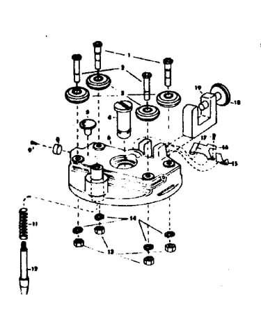 Rollerhead assembly