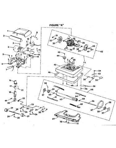 Nozzle and motor assembly