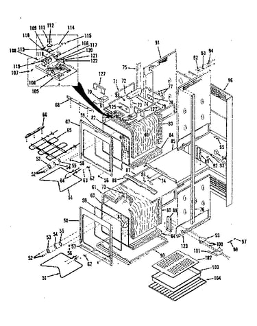 Body (double ovens) 850.4278390, 850.4298390