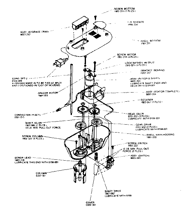 Internal replacement parts