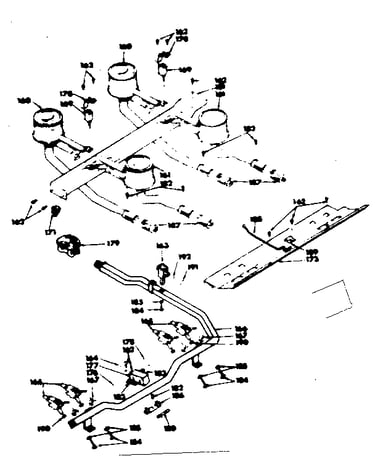 Top burner assembly