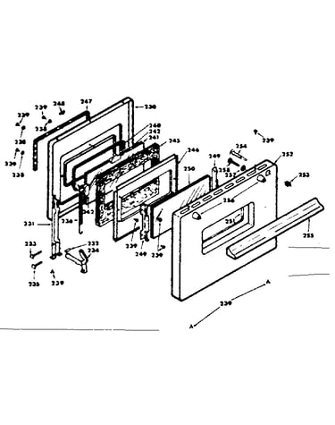 Door assembly (for model 628.3528510)