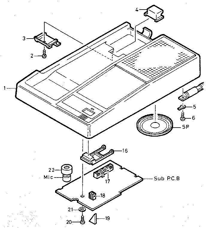 CABINET EXPLODED VIEW (BASE UNIT)