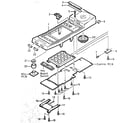 Sears 35234350450 cabinet exploded view (hand unit) diagram