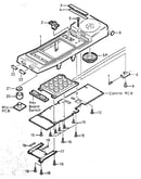 Cabinet exploded view (hand unit)