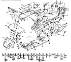 Craftsman 917253745 chassis, fender and dashboard diagram