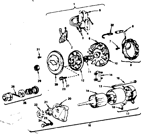 Starter motor group