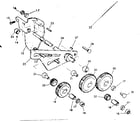 Craftsman 10121200 lead screw & feed gear assembly - 3950-26 diagram
