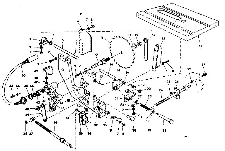 Arbor and blade assembly