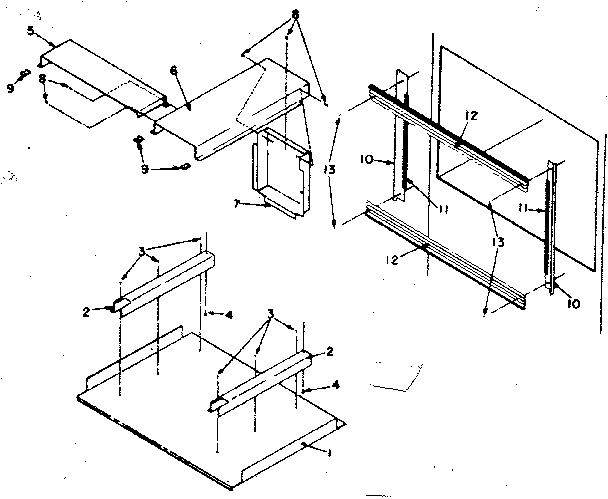 Microwave oven optional built-in trim kit