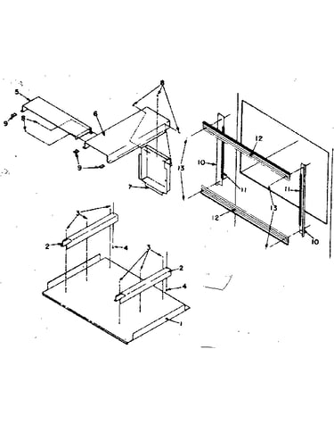 Microwave oven optional built-in trim kit