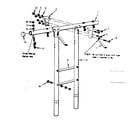 Sears 70172827-82 t frame assembly no. 101 diagram