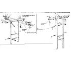 Sears 70172037-80 top bar and leg assembly diagram