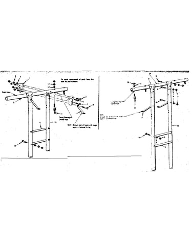 Top bar and leg assembly