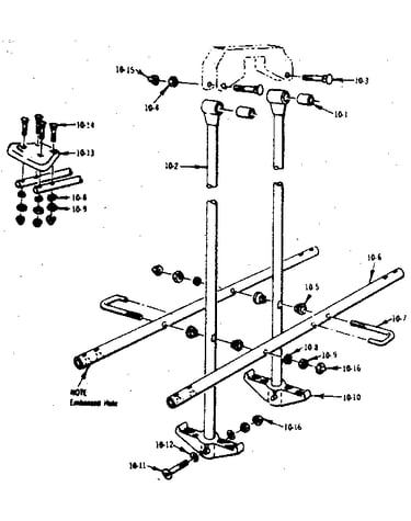 Glideride assembly no. 101