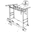 Sears 70172266-82 t frame assembly no. 302 diagram