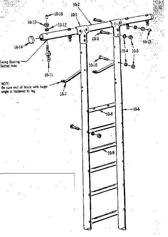 T FRAME ASSEMBLY NO. 201