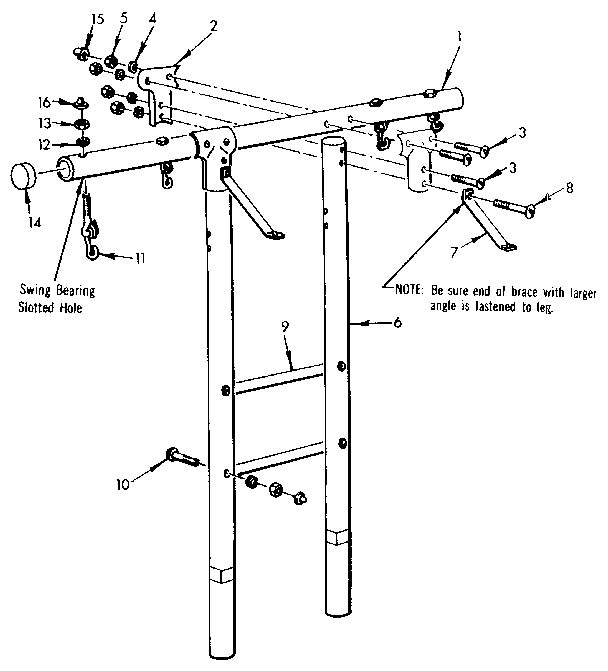 T FRAME ASSEMBLY NO. 101