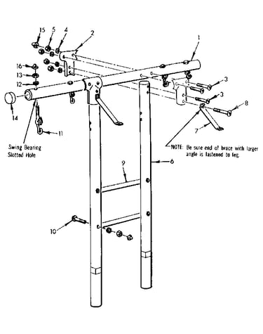 T frame assembly no. 101