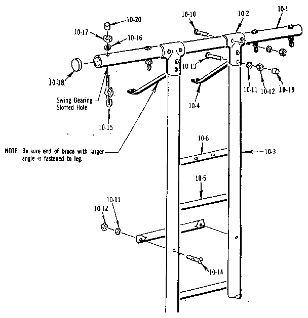 T FRAME ASSEMBLY NO. 203