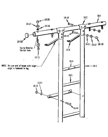 T frame assembly no. 203