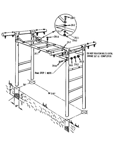 T frame assembly no. 304