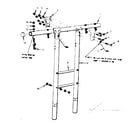 Sears 70172813-82 t frame assembly no. 101 diagram