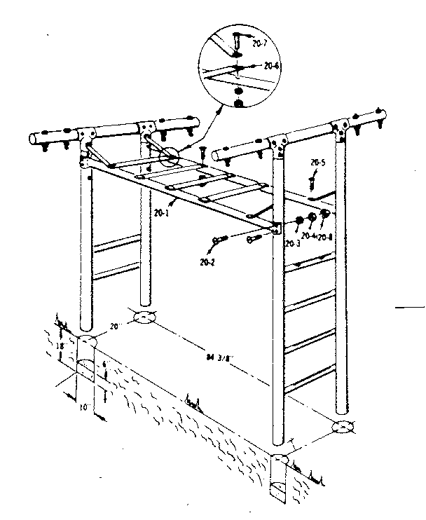 T frame assembly no. 301