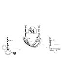 Gym ring/swing/trapeze bar assembly