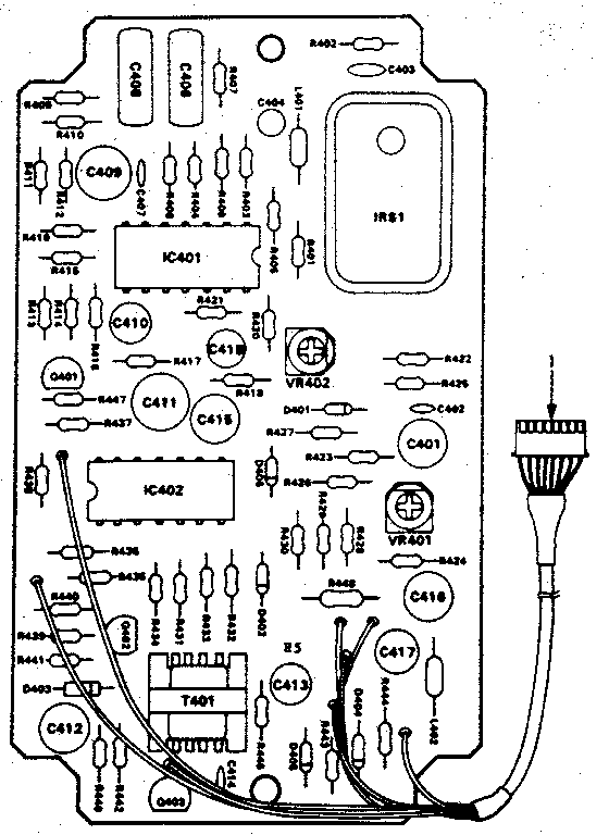 Infrared sensor circuit board (part no. 13616)