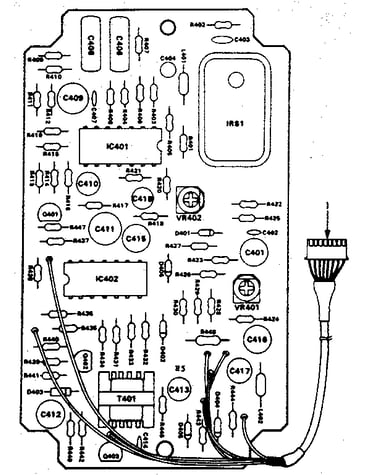 Infrared sensor circuit board (part no. 13616)