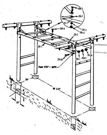 T frame assembly no. 303