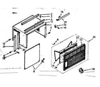Kenmore 10673121 cabinet parts diagram