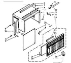 Kenmore 106740811 cabinet parts diagram