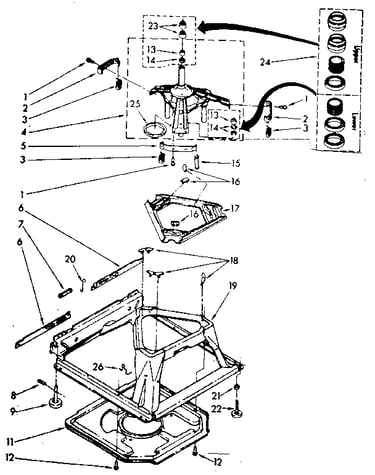 Machine base parts