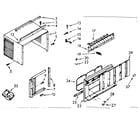 Kenmore 106740852 cabinet parts diagram