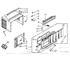 Kenmore 106740882 cabinet parts diagram