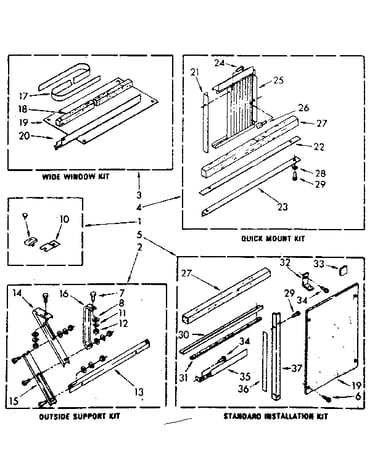 Accessory kit parts
