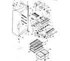Kenmore 2538658070 cabinet parts diagram