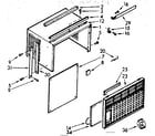 Kenmore 1067770710 cabinet parts diagram