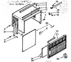 Kenmore 1067780710 cabinet parts diagram