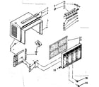Kenmore 1067780750 cabinet parts diagram